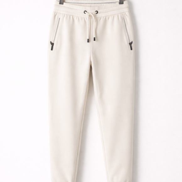Emporio Armani Women's Cream Joggers, Sz 38, NWOT - Picture 2 of 8